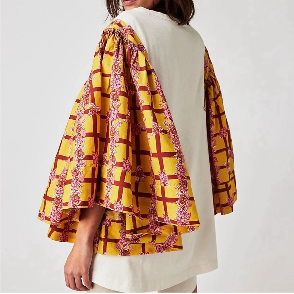 FREE PEOPLE Folklore Tee Wide Sleeve - Picture 2 of 6